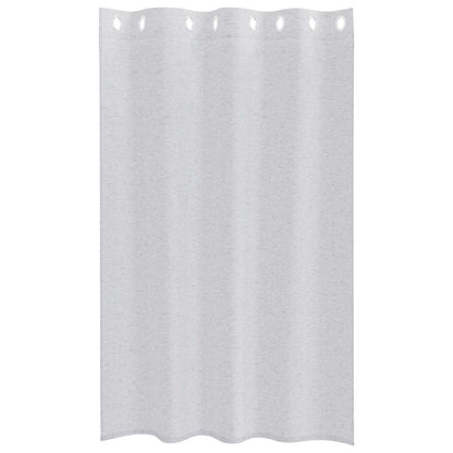 Curtains with Curtains 2 pcs Light grey 140x175cm Polyester