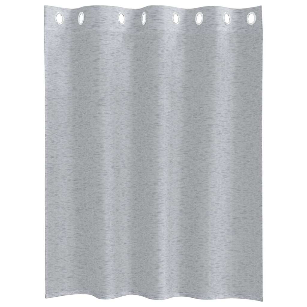 Curtains with Curtains 2 pcs Dark grey 140x140cm Polyester