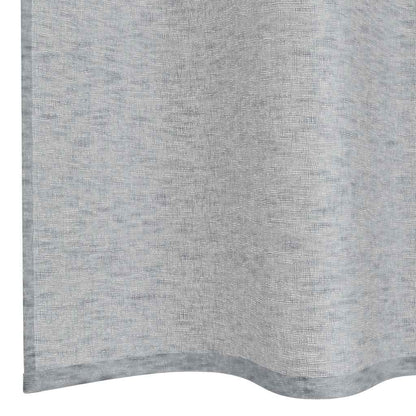 Curtains with Curtains 2 pcs Dark grey 140x245cm Polyester