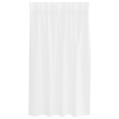 Curtains with Curtains 2 pcs White 140x140cm Polyester