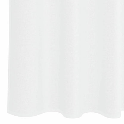Curtains with Curtains 2 pcs White 140x260cm Polyester