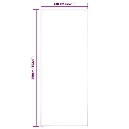 Curtains with Curtains 2 pcs White 140x260cm Polyester