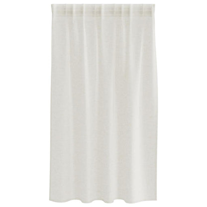Curtains with Curtains 2 pcs Cream 140x140cm Polyester