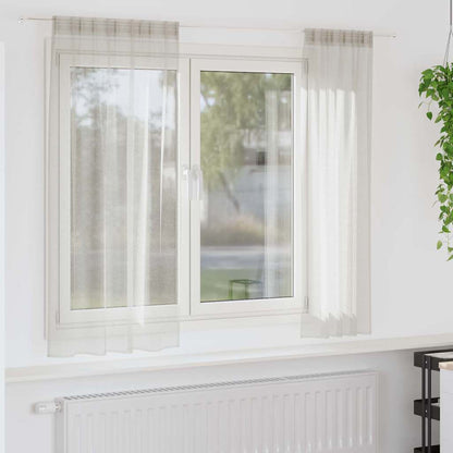 Curtains with Curtains 2 pcs Cream 140x175cm Polyester
