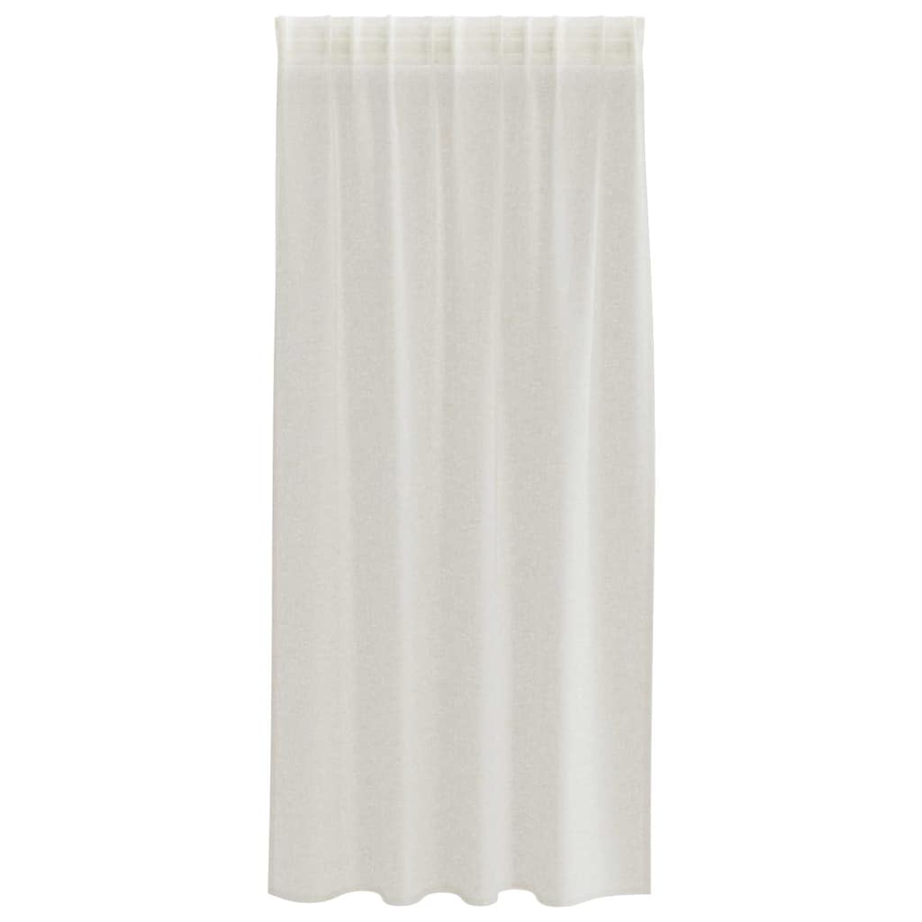 Curtains with Curtains 2 pcs Cream 140x175cm Polyester