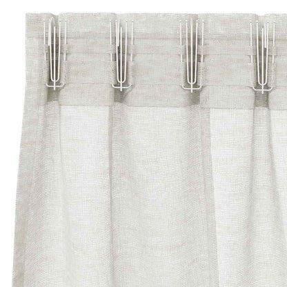 Curtains with Curtains 2 pcs Cream 140x260cm Polyester