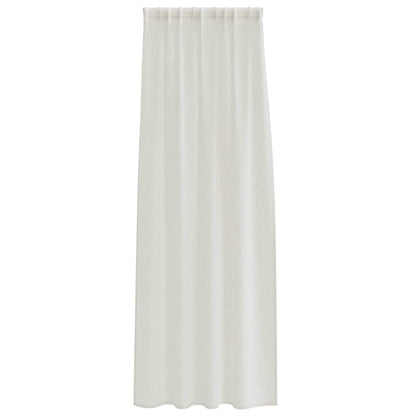 Curtains with Curtains 2 pcs Cream 140x260cm Polyester
