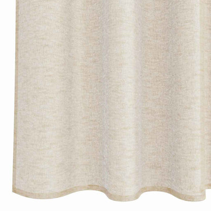 Curtains with Curtains 2 pcs Sand 140x260cm Polyester