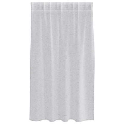 Curtains with Curtains 2 pcs Light grey 140x140cm Polyester