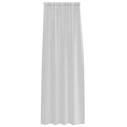 Curtains with Curtains 2 pcs Light grey 140x260cm Polyester