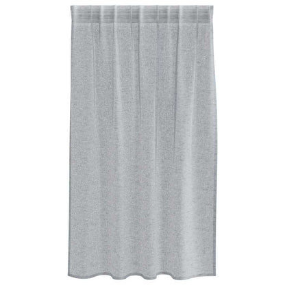Curtains with Curtains 2 pcs Dark grey 140x140cm Polyester