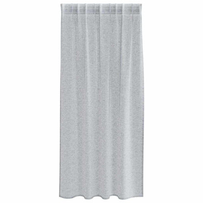 Curtains with Curtains 2 pcs Dark grey 140x175cm Polyester
