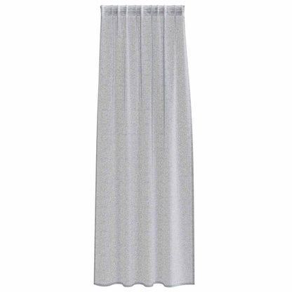 Curtains with Curtains 2 pcs Dark grey 140x245cm Polyester