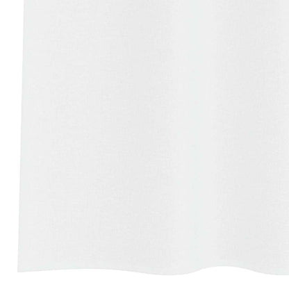Curtains with Curtains 2 pcs White 140x260cm Polyester