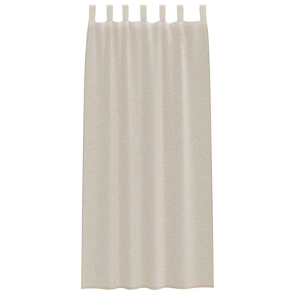 Curtains with Curtains 2 pcs Sand 140x260cm Polyester