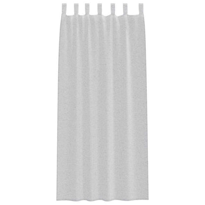 Curtains with Curtains 2 pcs Light grey 140x245cm Polyester