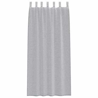 Curtains with Curtains 2 pcs Dark grey 140x260cm Polyester