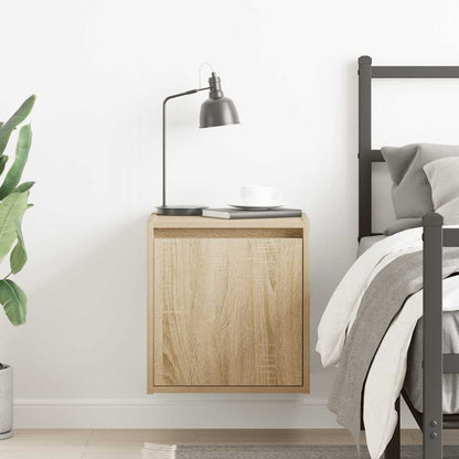 Wall-Mounted Bedside Cabinet Sonoma Oak 38x34x40 cm