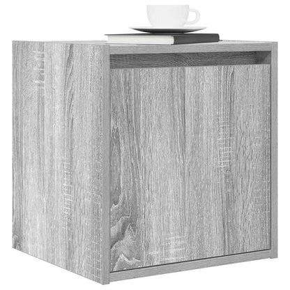 Wall-Mounted Bedside Cabinet Grey Sonoma 38x34x40 cm