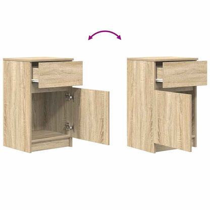 Bedside Cabinets 2 pcs Sonoma Oak 39x35x65 cm Engineered Wood