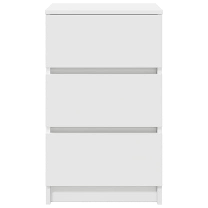 Bedside Cabinets with 3 Drawers 2 pcs White 39x35x65 cm