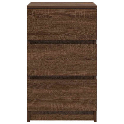 Bedside Cabinets with 3 Drawers 2 pcs Brown Oak 39x35x65 cm