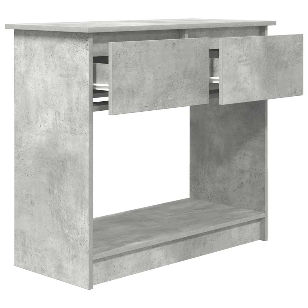 Console Table with Drawers Concrete Grey 85.5x38.5x74.5 cm