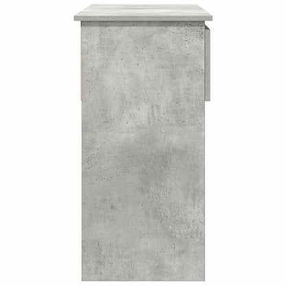 Console Table with Drawers Concrete Grey 85.5x38.5x74.5 cm