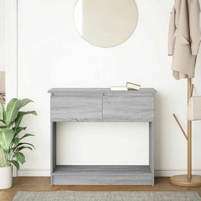 Console Table with Drawers Grey Sonoma 85.5x38.5x74.5 cm