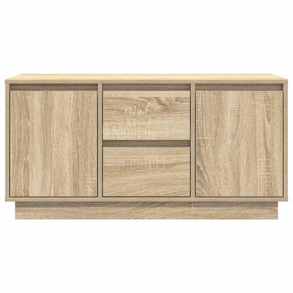 TV Cabinet with LED Lights Sonoma Oak 100x41x50 cm