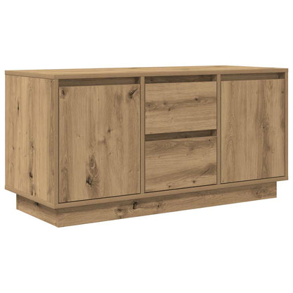 TV Cabinet with LED Lights Artisan Oak 100x41x50 cm