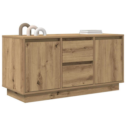 TV Cabinet with LED Lights Artisan Oak 100x41x50 cm