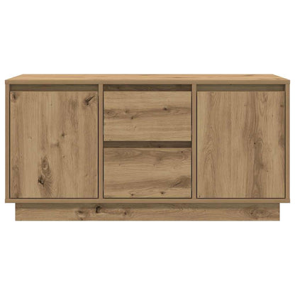 TV Cabinet with LED Lights Artisan Oak 100x41x50 cm