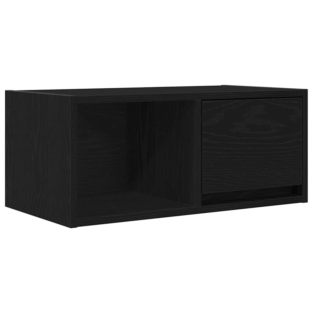 TV Cabinets 2 pcs Black Oak 60x31x25.5 cm Engineered Wood