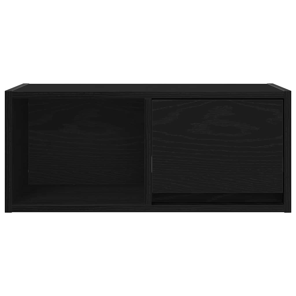 TV Cabinets 2 pcs Black Oak 60x31x25.5 cm Engineered Wood