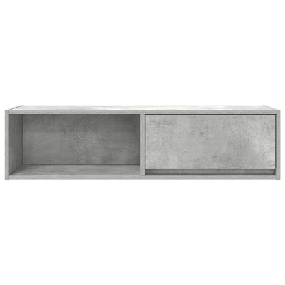 TV Cabinet Concrete Grey 100x31x25.5 cm Engineered Wood