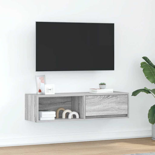 TV Cabinet Grey Sonoma 100x31x25.5 cm Engineered Wood