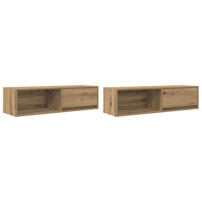 TV Cabinets 2 pcs Artisan Oak 100x31x25.5 cm Engineered Wood