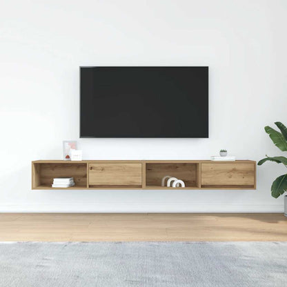 TV Cabinets 2 pcs Artisan Oak 100x31x25.5 cm Engineered Wood