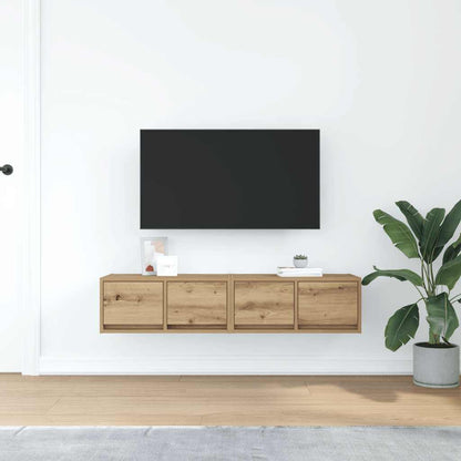 TV Cabinets 2 pcs Artisan Oak 60x31x25.5 cm Engineered Wood