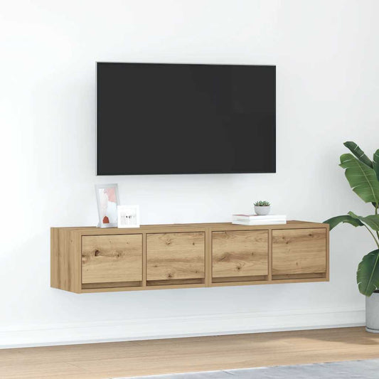 TV Cabinets 2 pcs Artisan Oak 60x31x25.5 cm Engineered Wood