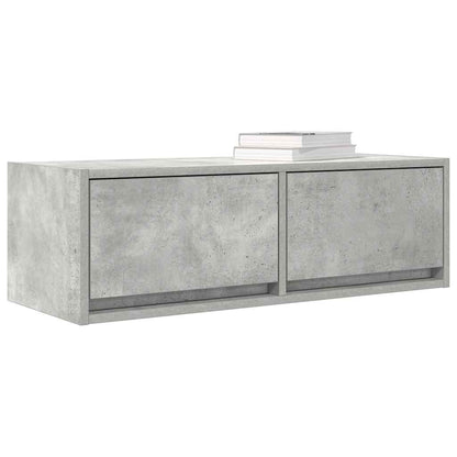 TV Cabinets 2 pcs Concrete Grey 80x31x25.5 cm Engineered Wood