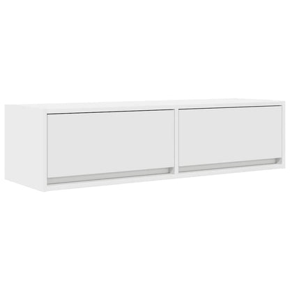 TV Cabinet with Drawer White 100 x 31 x 25.5 cm Engineered wood