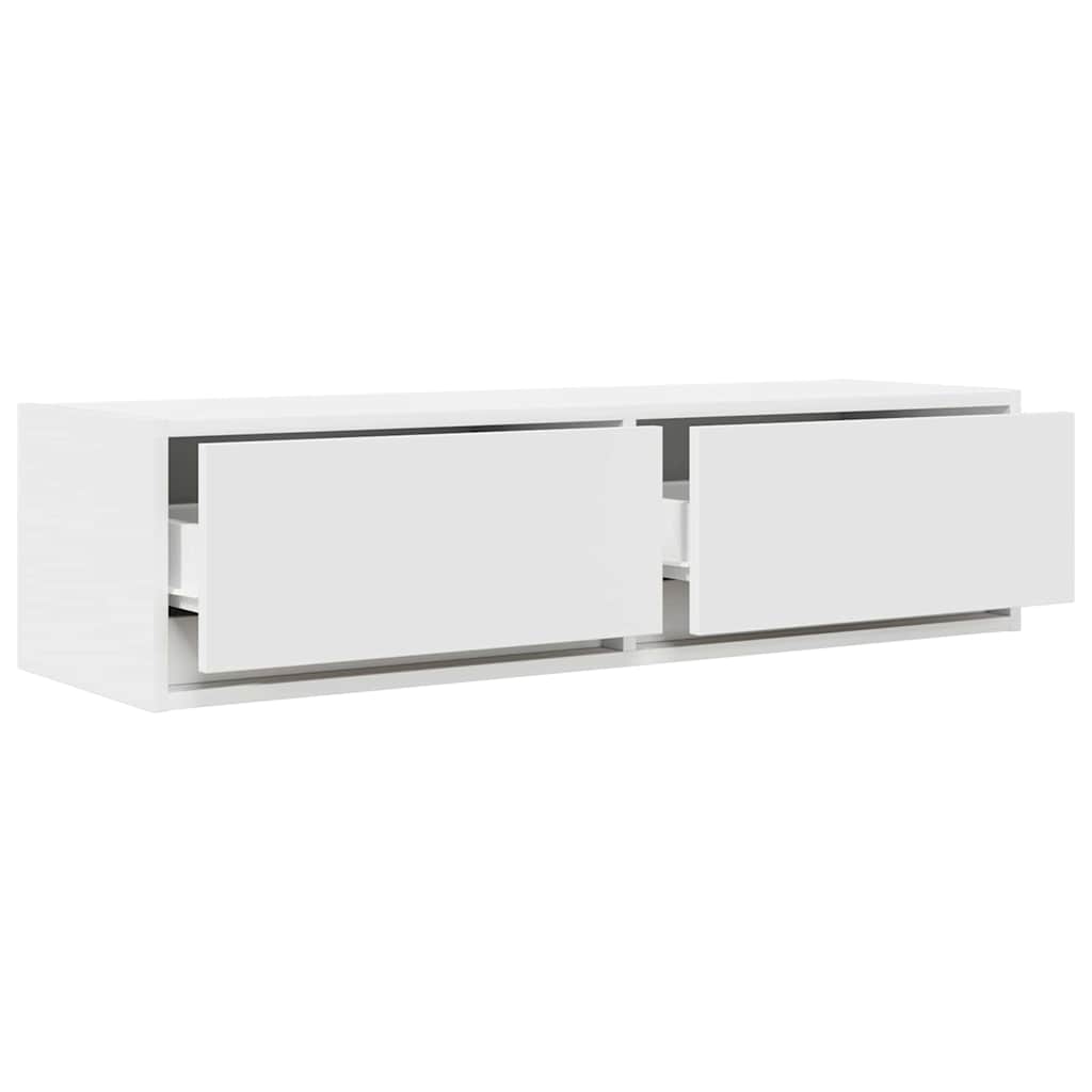 TV Cabinet with Drawer White 100 x 31 x 25.5 cm Engineered wood
