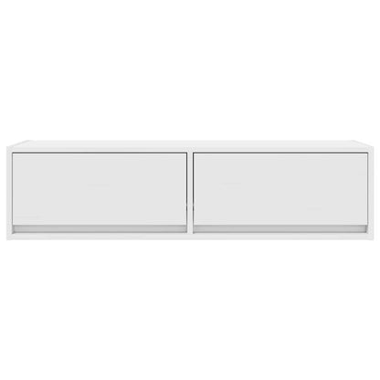 TV Cabinet with Drawer White 100 x 31 x 25.5 cm Engineered wood