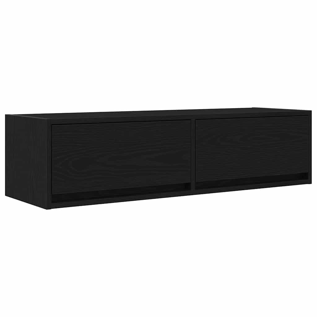 TV Cabinet Black oak 100 x 31 x 25.5 cm Engineered wood