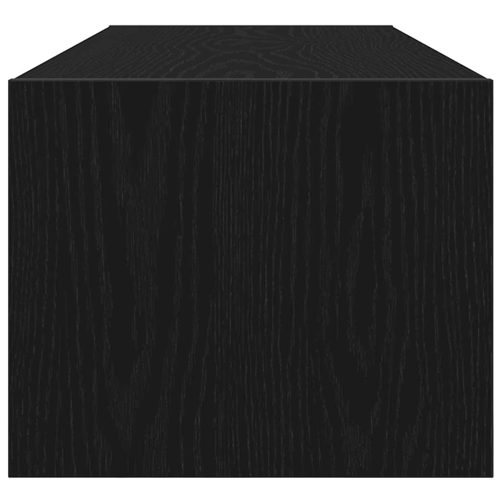 TV Cabinet Black oak 100 x 31 x 25.5 cm Engineered wood