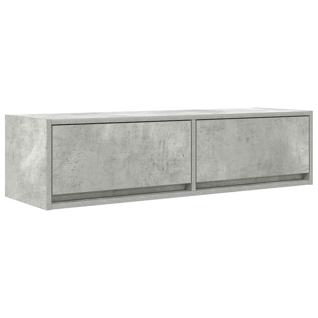 TV Cabinet Concrete grey 100 x 31 x 25.5 cm Engineered wood