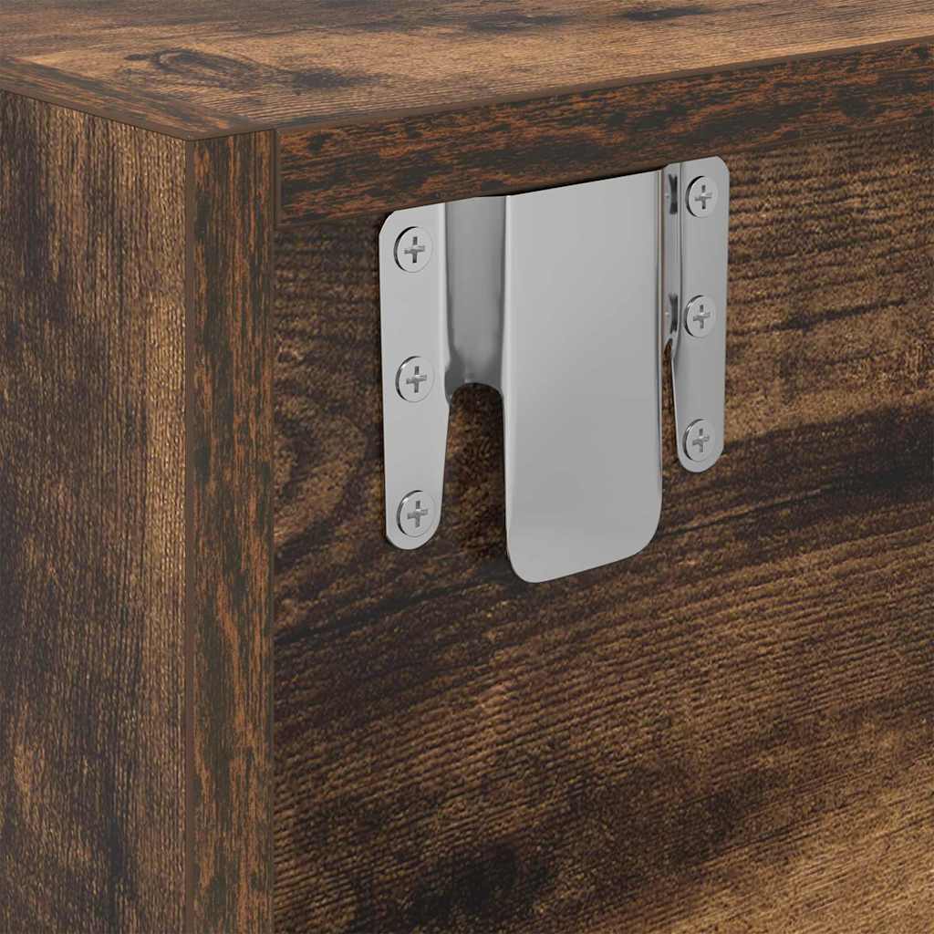 TV Cabinet Smoked oak 100 x 31 x 25.5 cm Engineered wood