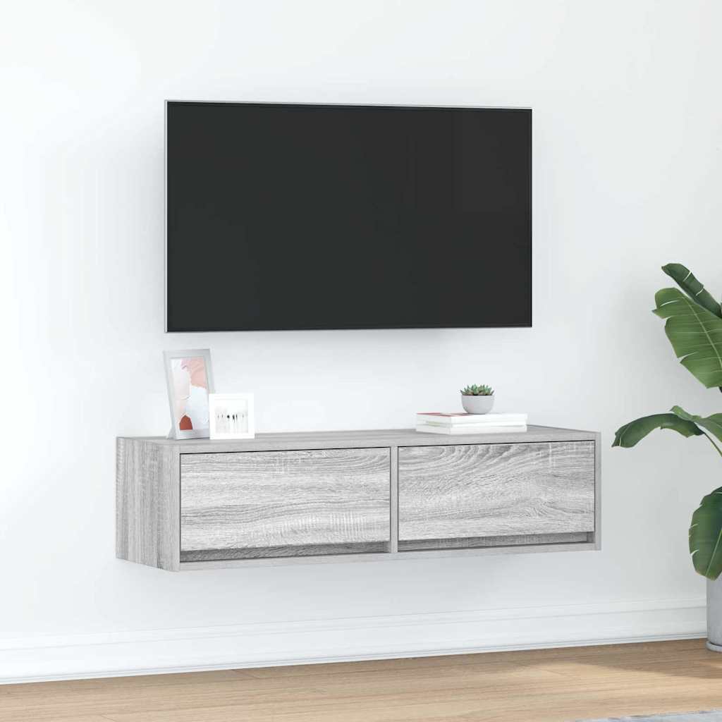 TV Cabinet Grey sonoma 100 x 31 x 25.5 cm Engineered wood